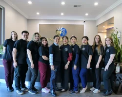 Sun Park Dental team standing together at the dental office in Rocklin CA